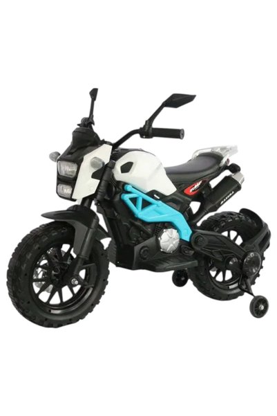 CWT Motocicletă electrică enduro pentru copii DLS01, 12V, Suspensie, MP3, Roț...