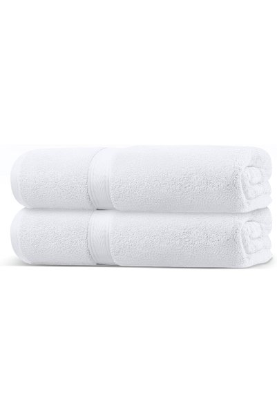 Generic PACK of 2 Prestige Bath Towel Set - 100% Cotton, 600 GSM Terry Fabric...