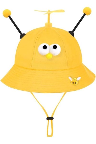 Generic قبعة مروحة مع هوائي النحل، قبعة تنكرية مضحكة للبالغين، قبعة دلو صيفية...