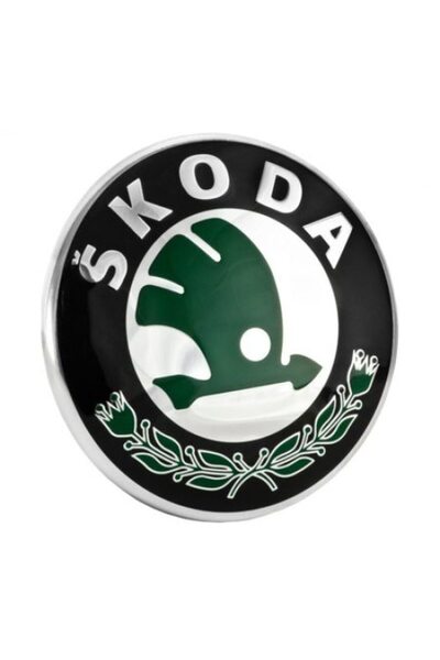 Skoda Emblemă spate, originală, Octavia 2 2004-2013, multicoloră