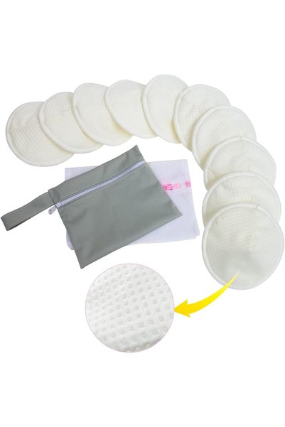 Generic 10 قطع من وسادات الحلمات القابلة لإعادة الاستخدام والمضادة للانزلاق، ...