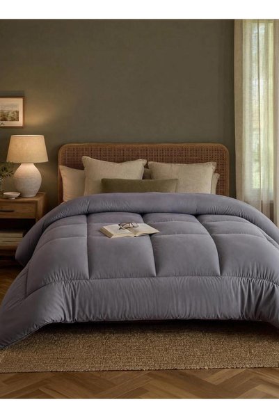 Generic Brand Styli Single Piece Solid Duvet Cover, 150x200cm Grey
