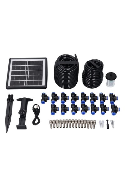 Generic Solar Irrigation Kit, 10m Hose, Programmable for 15 Pots