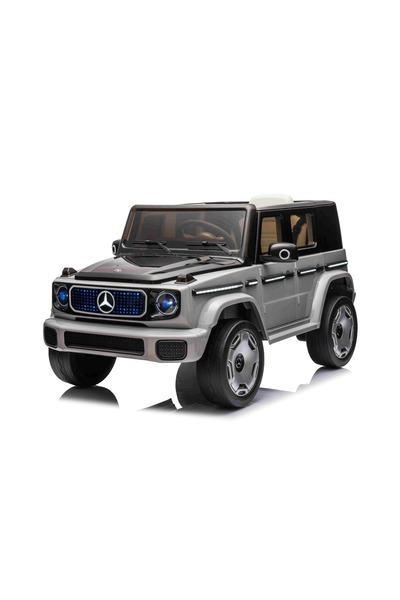 Mercedes Benz Mașină electrică de jucărie Mercedes-Benz EQG 12V, gri, compone...