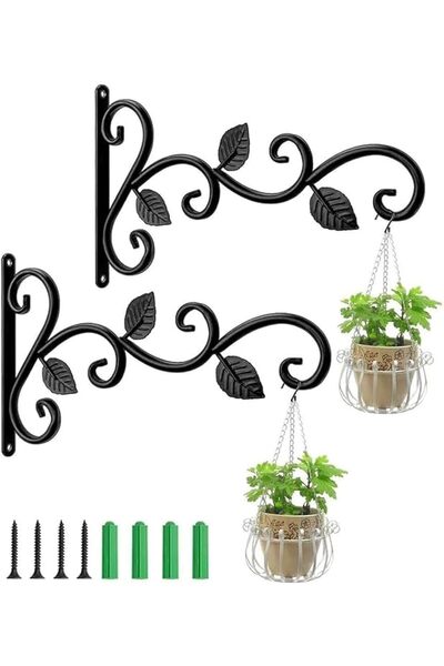 Generic خطافات تعليق النباتات 11.5 * 7 للديكور الداخلي والخارجي، خطافات جداري...