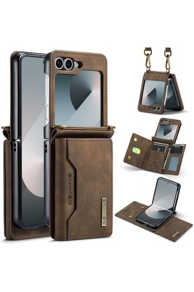 Generic Crossbody Case for Samsung Galaxy Z Flip 6, 2-in-1 Z Flip 6 Wallet Ca...