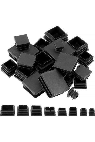 Generic 140Pcs 8 Sizes 1/2" 19/32" 3/4" 55/64" 1" 1-1/5” 1-1/4" 1-1/2" Black ...