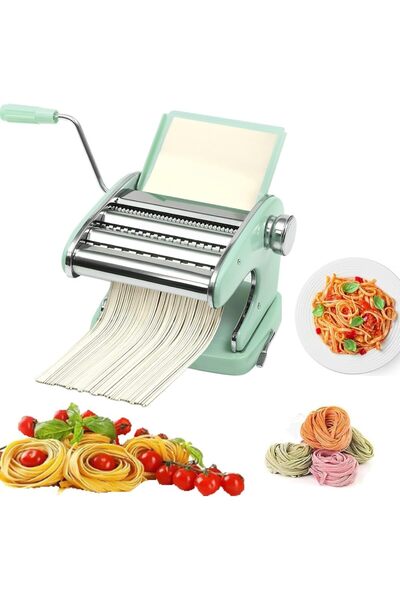 Generic Pasta Maker Machine, Portable Noodle Makers with 6 Adjustable Thickne...