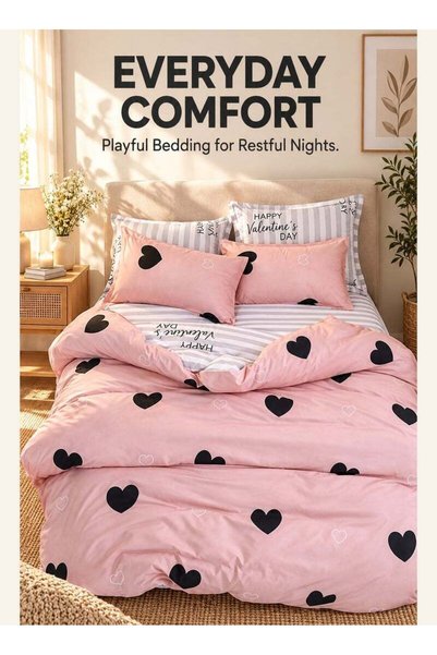 Generic Brand NOOH HOME King Duvet Cover Set, 6-Piece, 220 x 240 cm, Brushed ...