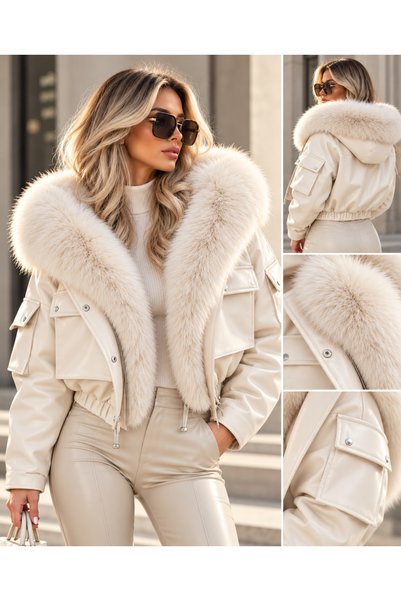 AndraRose Styles Geaca cu blanita - Royal Trim Jacket