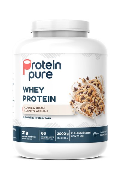 Protein Pure Whey Protein Tozu 2000 gr – Kurabiye Aromalı