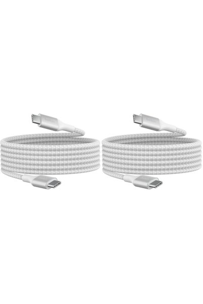 Generic كابل شحن BoostCharge من USB-C إلى USB-C، كابل شحن سريع معتمد من USB-I...