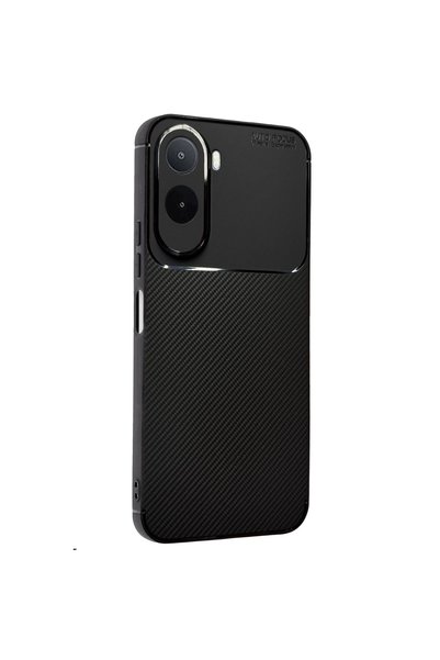 ArkhenX غطاء كربوني من Xiaomi Redmi A7 Pro مع خاصية التركيز التلقائي - أسود