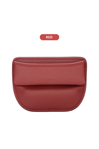 Choice Red Car Seat Gap Organizer Storage Box Nappa Leather Multifunction Uni...