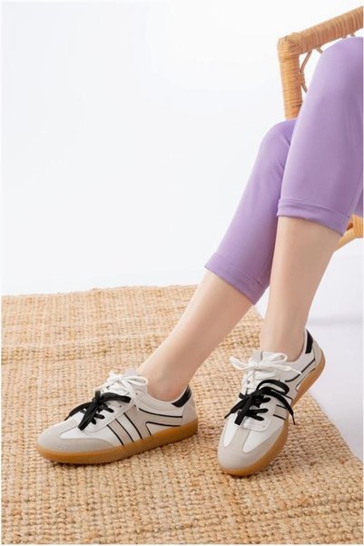 Şeker Portakalım Women's Seasonal Padded Thermo Heeled Sole Garni Lace-Up Com...