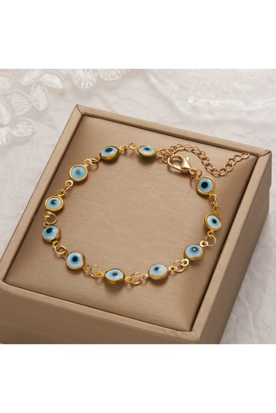RINHOO FRIENDSHIP سوار العين الشريرة التركي BR22Y0176-2 للنساء والرجال، ملون ...