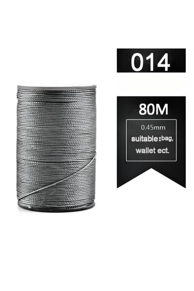 Choice 014 0.45mm 80m Wax Thread Sewing Threads For Leather Craft Braided Bra...