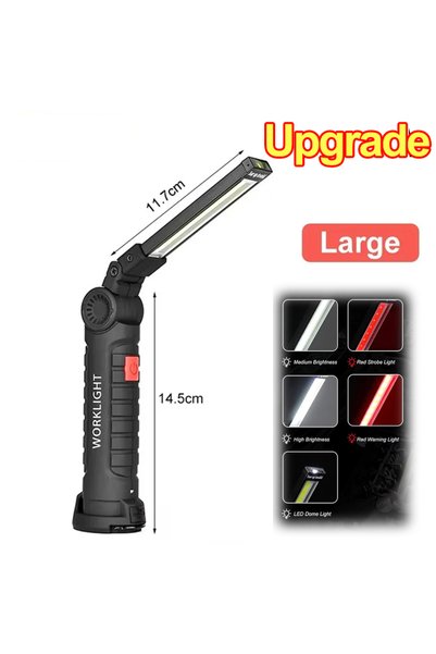Choice BIG upgrade New Portable COB LED Flashlight Magnetic Lantern Hanging L...