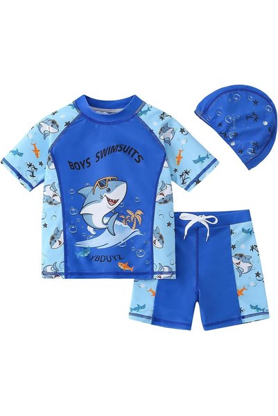 Generic Boys Swimwear Set, Toddler Boys Swimsuit Set, Rash Guard Boys' Swimwe...