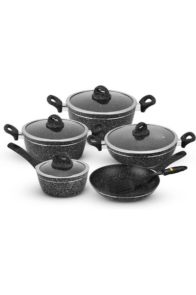 Generic 10 pcs non stick Induction Cookware set Aluminum with granite coating...