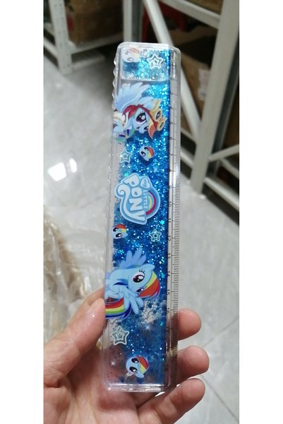 Hasbro style 3 1/4 PCS High-Aesthetic Quicksand Straight Ruler - Multi-Functi...