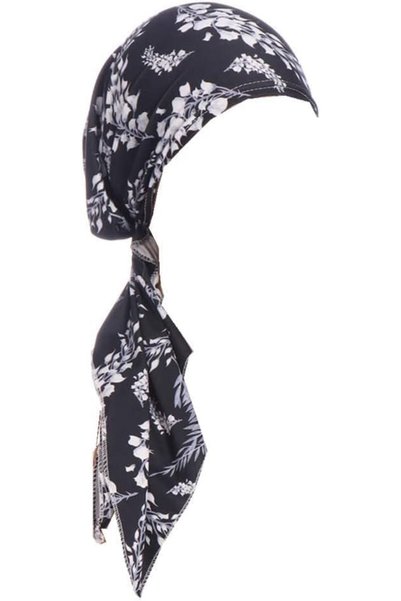 Generic Pre-Tied Headwear for Women Scarf Caps Soft Poylester Elastic Head Sc...