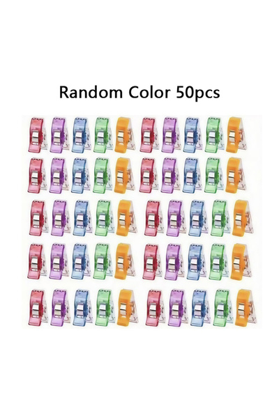 Choice Random Color 50pcs Colorful Multipurpose Sewing Clips Set Plastic Craf...