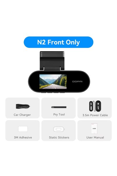 Choice 1-Channel DDPAI N2 Dash Cam 2K Night Vision 24H Parking Monitor ADAS W...