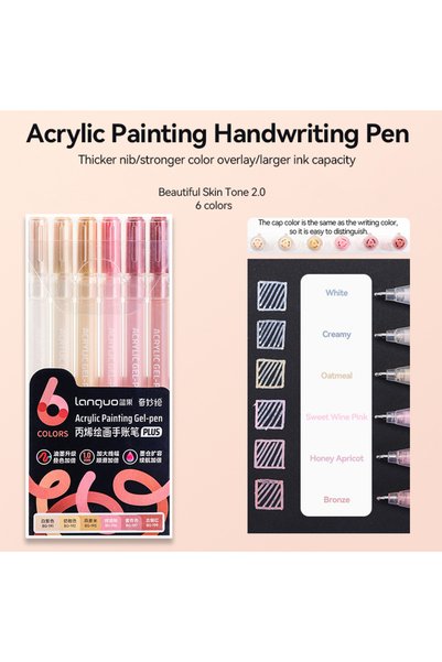 Choice Skin color beauty2 Languo 6-144 Colors Painting Acrylic Gel Pens Large...