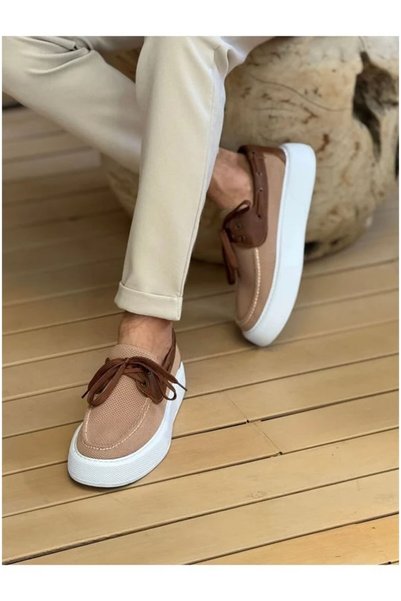 Şeker Portakalım Men's Simple Walking Knitwear Lace-Up Sports Shoes
