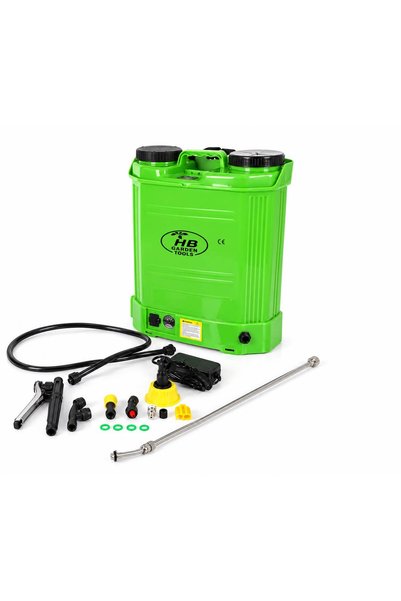 HB Garden Tools 16 Lt Şarjlı Akülü Turbo Sırt Tipi İlaçlama Pompası Makinası