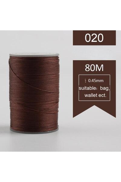 Choice 020 0.45mm 80m Wax Thread Sewing Threads For Leather Craft Braided Bra...