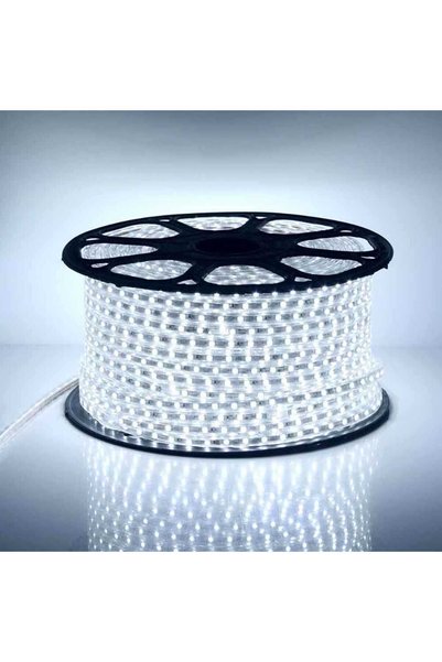 NO BRAND Instalație luminoasă tip furtun LED 100 m, lumină alb rece, pentru i...