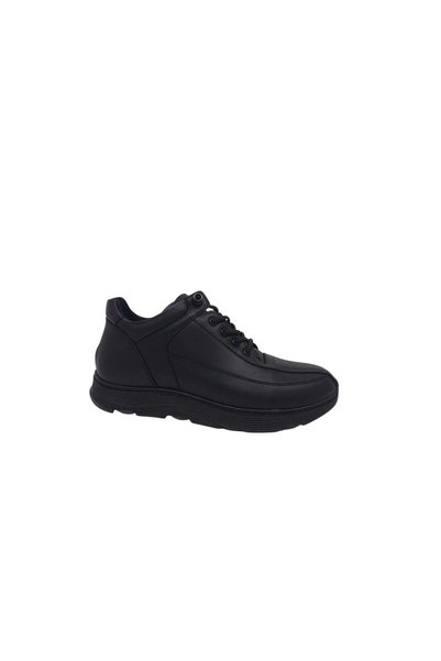 Zerhan Modesa 289 Men's Black Genuine Leather Rubber Laced Ultra Light Sole C...