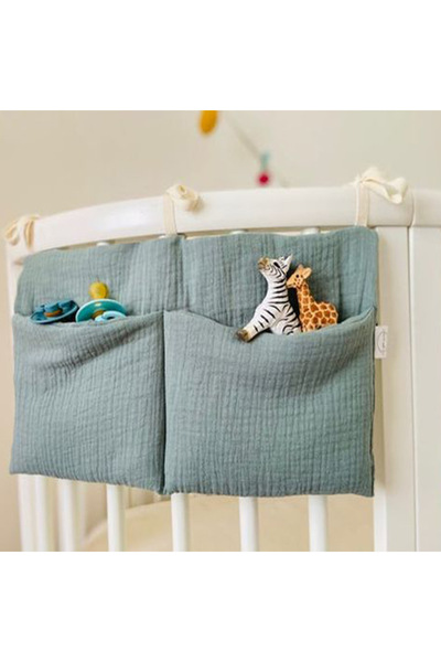 Choice green Baby Stuff Organizer Kids Crib Storage Bag Multifunctional Newbo...