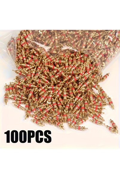 Choice Gold 100Pcs Tire Valve Cores for Bicycles, Motorcycles, Cars, and Truc...