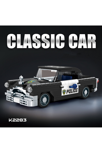 Choice D Retro Classic Luxury Car Building Blocks, Vintage Car Model Kit, Pol...