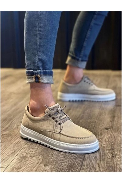 Şeker Portakalım Men's Balanced Modern Suede Lace-Up Classic Shoes
