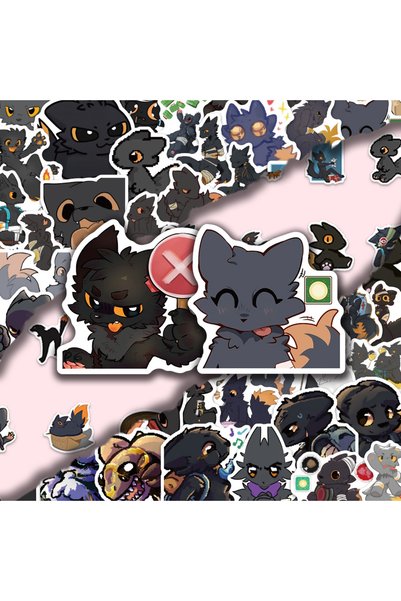 BANDAI 60PCS 60PCS Unknown Casualties Q-Version Graffiti Stickers Creative Ca...