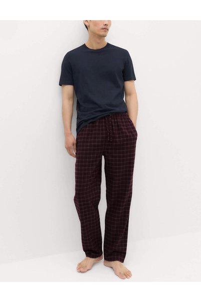 Marks & Spencer 2'li Saf Pamuklu Desenli Pijama Altı Seti
