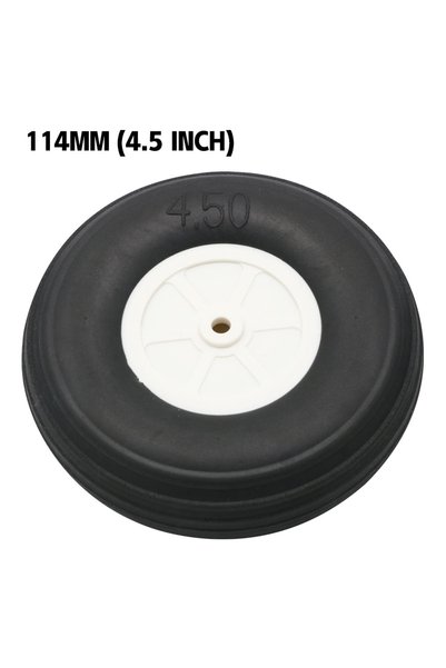 Choice قطعتان من عجلات مطاطية PU بقطر 114 مم (4.5 بوصة) لنماذج الطائرات ذات ا...