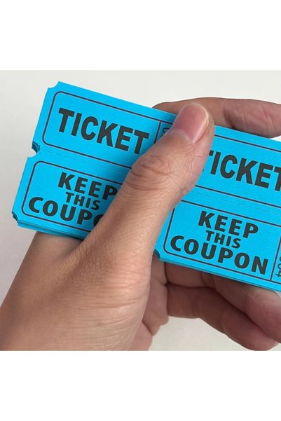 Choice 250pairs blue ‌Colorful Tearable Admission Tickets Bulk 500pcs Roll Ev...