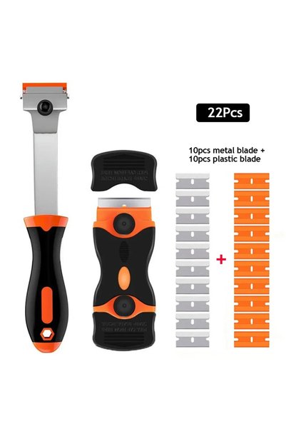 Choice 246-22pcs Multi-Purpose Long Handle Scraper With Blades Adhesive Remov...