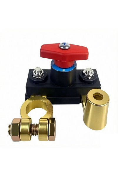 Choice HSWT-Red 12V/24V ﻿ مفتاح فصل بطارية السيارة، قاطع دائرة كهربائية أوتوم...