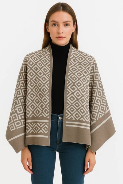 ALDAIYR Patterned Shoulder Shawl