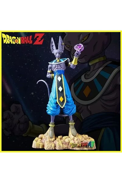 BANDAI no box In Stock 30cm Anime Dragon Ball Z Beerus Figure Super God of De...