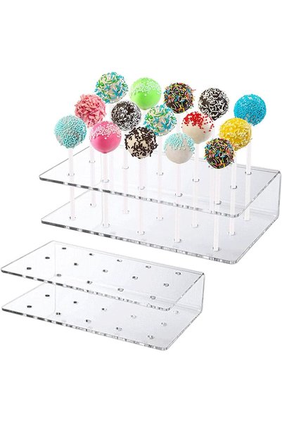 Generic Acrylic Cake Pop and Lollipop Display Stand Clear Holder Organizer Sh...