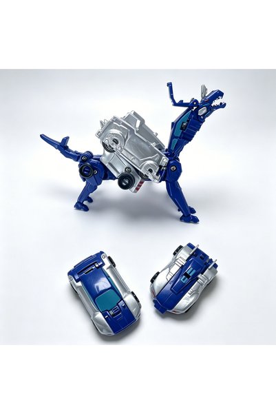 Choice سيارة لعبة DEEP BLUE 2 في 1 قابلة للتصادم والتحول - سيارتان تتحولان تل...