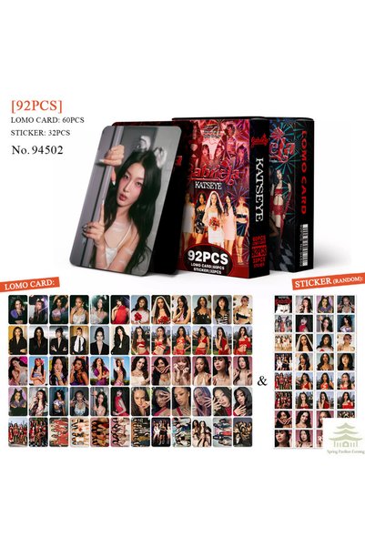 Choice KATSEYE-2 92Pcs Lomo Cards and Stickers, HD Art Photo Cards Set, Aesth...