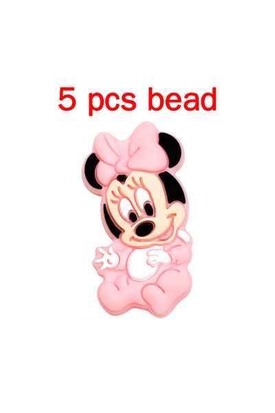 Choice 5pcs bead 5pcs Silicone Cartoon Beads Pacifier Chain Baby DIY Care Pac...